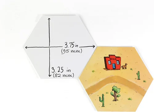 Miniatura 6 de Apostrophe Games Naipes hexagonales en blanco