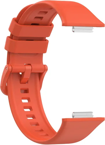 Miniatura 4 de Senter Correas de repuesto de goma suave de liberación rápida para Huawei Watch Fit 2 Smart Watch Naranja