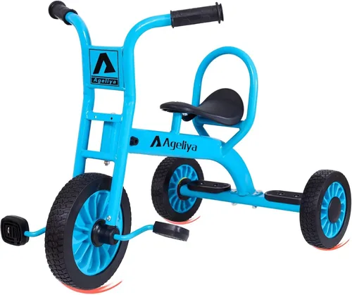 Triciclo infantil para preescolares a partir de 3 años, ideal para patio de juegos al aire libre y guardería, triciclo de pedal de metal duradero,