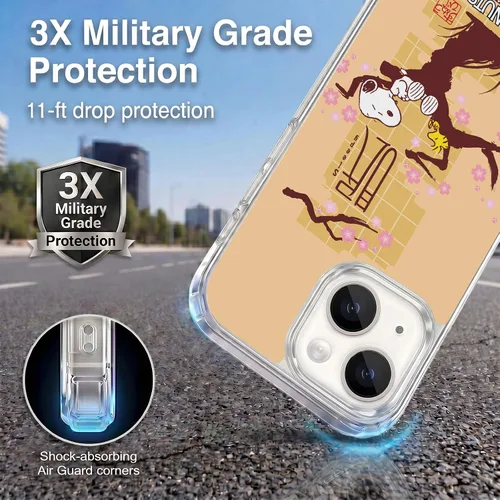 Miniatura 270 de Carcasa de gel para iPhone 7 Plus/iPhone 8 Plus, diseño de Snoopy Oriental de Peanuts, Badges