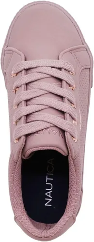 Miniatura 4 de Nautica Tenis bajos con cordones para niños y niños elegantes zapatos de vestir para jóvenes, ideales para tenis y caminar