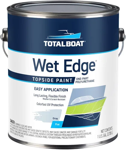 Miniatura 39 de TotalBoat Wet Edge Topside Pintura Marina de Poliuretano Premium Recubrimiento para Barcos, Casas Rodantes, Molduras Exteriores, Fibra de Vidrio