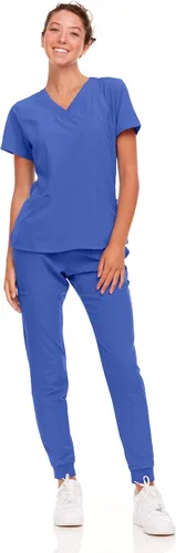 Miniatura 7 de Natural Uniforms Conjunto de ropa quirúrgica elástica para mujer con tallas regulares y pequeñas