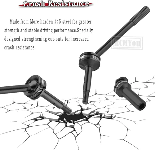 Miniatura 4 de Parte de actualizaciones del eje de transmisión trasero CVD y ejes delanteros para 1/10 Slash VXL 2WD, Stampede VXL 2WD, Rustler VXL 2WD, Hoss VXL