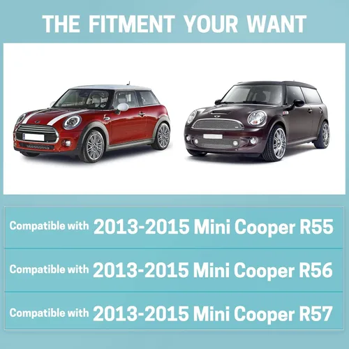 Miniatura 3 de MIKKUPPA Limpiaparabrisas delantero de 19 + 18 pulgadas, repuesto para Mini Cooper R55 R56 R57 2013-2015, para todas las estaciones, brazos