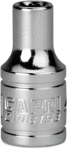 Miniatura 18 de Capri Tools CP16152 Enchufe poco profundo de 0.591 in, 1/4 pulg. Drive, 12 puntos, métrico