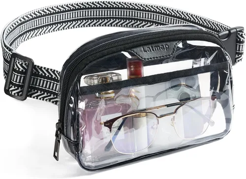 Miniatura 20 de LATMAP Bolsa transparente para eventos de estadio, bolso transparente para mujer, bolsa cruzada de estadio, bolsa transparente para conciertos