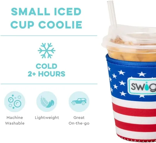 Miniatura 3 de Funda Swig Life para taza de café helado pequeña, funda estándar de 22oz para taza de café helado con asa, funda aislante de neopreno para mantener