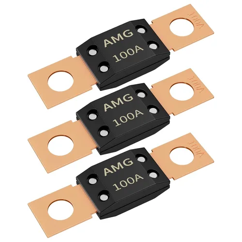 Miniatura 16 de Joinfworld 3 fusibles MEGA de 200 A, montaje de perno de alta corriente automotriz 200 Amp MEGA/AMG fusible para automóviles, camiones, vehículos