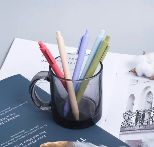 Miniatura 5 de czxwyst Bolígrafos de tinta de gel retráctiles suaves al tacto, 0.5mm, punta fina (5 unidades de colores lindos)