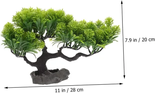 Miniatura 9 de Yardwe Sashimi - Plato decorativo de plantas en maceta, estatua para mascotas, plantas artificiales de árbol bonsái, decoración de mesa, sushi