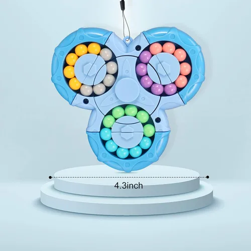 Miniatura 2 de FRIUSATE Juguete mágico de frijol mágico, juguete giratorio giratorio para niños, rompecabezas para aliviar el estrés y la ansiedad