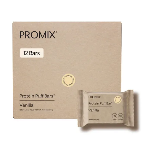 Miniatura 9 de ProMix Nutrition Barras de mazapán de proteína vegana Alto contenido en proteínas, bajo en calorías, golosina crujiente de malvavisco Kosher