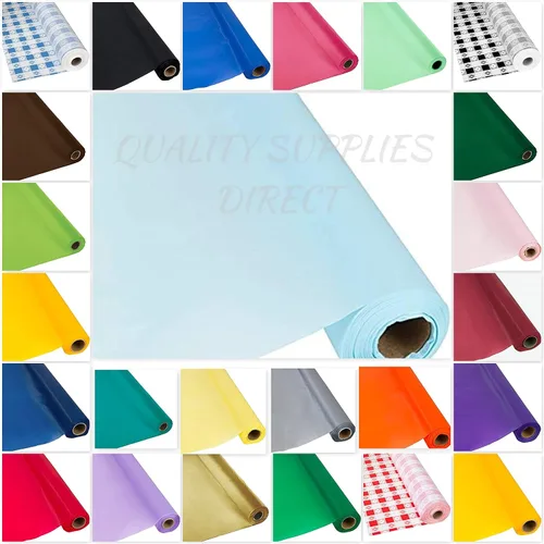 Miniatura 17 de DIY Craft - Rollo de plástico negro para mesa de banquete, 300 pies de largo (26 colores)