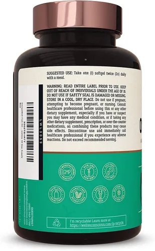 Miniatura 8 de Live Conscious OmegaWell - Aceite de pescado y MagWell MagWell Magnesio Zinc y Vitamina D3 Salud ósea y cardíaca, apoyo del sistema inmunológico +