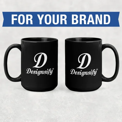 Miniatura 8 de Taza de café personalizada – Tazas personalizadas con texto en imagen, nombre de foto personalizado, logotipo, taza de cerámica – Cumpleaños, Negro