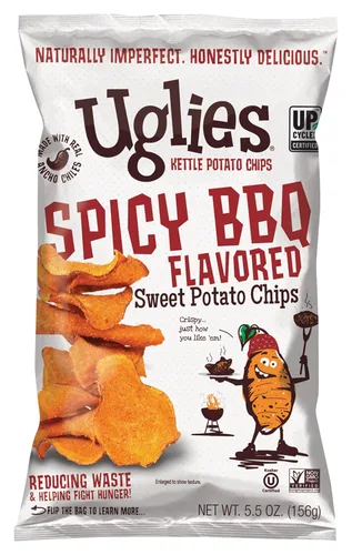 Miniatura 17 de UGLIES Patatas fritas cocidas en hervidor de agua, aperitivos sin gluten, patatas fritas Kosher, aperitivos sin OMG para niños u oficina, bolsas