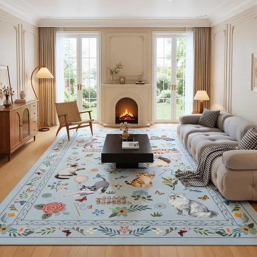 Miniatura 18 de Unirea Alfombra pequeña lavable beige de 2 x 3 para puerta de entrada interior, antideslizante, alfombra de entrada de animales suave para cocina
