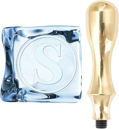 Miniatura 8 de CRASPIRE Sello de hielo con letra G, con cabeza de latón extraíble y mango de metal, sello de marca de hielo de 1.2 pulgadas para cubitos de hielo