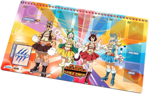 Miniatura 3 de Jasco My Hero Academia - Juego de cartas coleccionables de la serie 3 Wild Wild Pussycats Tapete de juego de goma de 18 x 24 pulgadas A partir