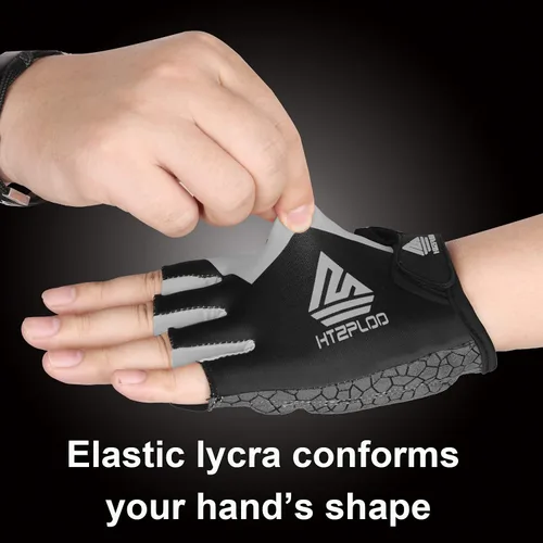 Miniatura 6 de HTZPLOO Guantes de bicicleta guantes de ciclismo guantes de ciclismo de medio dedo guantes de bicicleta para hombres y mujeres con almohadilla