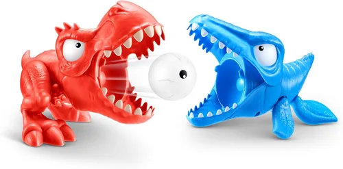 Miniatura 5 de Smashers Dino Island Mini T-Rex Battles Playset (Red Dino) por ZURU Juguetes de batalla de dinosaurios Dispara fuegos Coleccionables Sorpresa