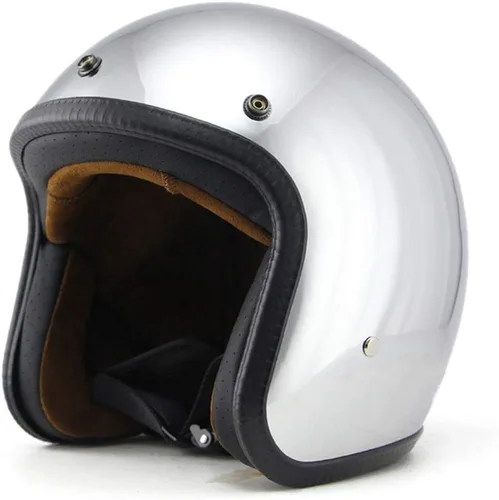 Miniatura 2 de Casco de cara abierta 3/4, casco de moto Flat Chrome (S)