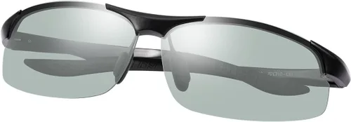 Miniatura 16 de Gafas de sol polarizadas fotocrómicas para hombre Al-Mg marco de metal gafas de conducción deportivas protección UV400 gafas antirreflejos