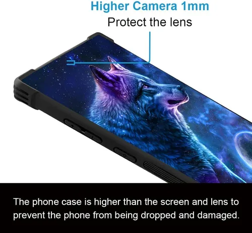 Miniatura 81 de CARLOCA Funda compatible con Samsung Galaxy S22 Ultra, diseño gráfico de Star Howling Wolfs Samsung Galaxy S22 Ultra, diseño gráfico, a prueba