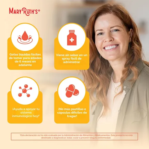 Miniatura 6 de Spray líquido vegano de vitamina D3+K2 (MK-7) con ingredientes biológicos de MaryRuth a base de plantas, vegano sin OGM, sin gluten, ketogénico