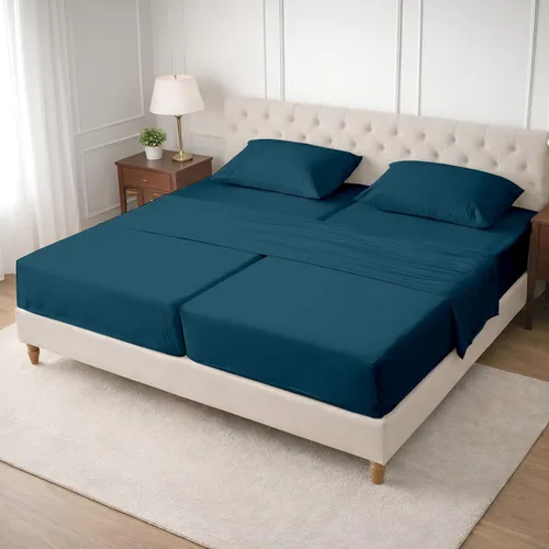 Miniatura 48 de SGI bedding Sábanas de Algodón Egipcio 100% Tamaño Full XL – Juego de Sábanas de 600 Hilos, Suaves, Frescas, Bolsillo Profundo de 16", Ropa de Cama