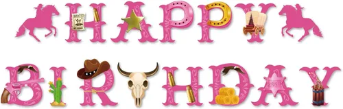 Miniatura 2 de Decoraciones de fiesta temática de vaquera – Cartel de cumpleaños de vaquero y vaquera para fiesta de cumpleaños de caballos, baby shower