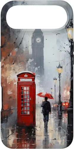 Miniatura 27 de Funda para iPhone 11 Pro Wet London Iconic Red Phone Booth Clocktower Art Cover