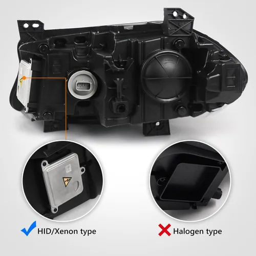 Miniatura 3 de Conjunto de faros delanteros FIONE Xenon/HID compatible con Dodge Charger 2015-2021 con luz diurna LED en el lado izquierdo del conductor LH