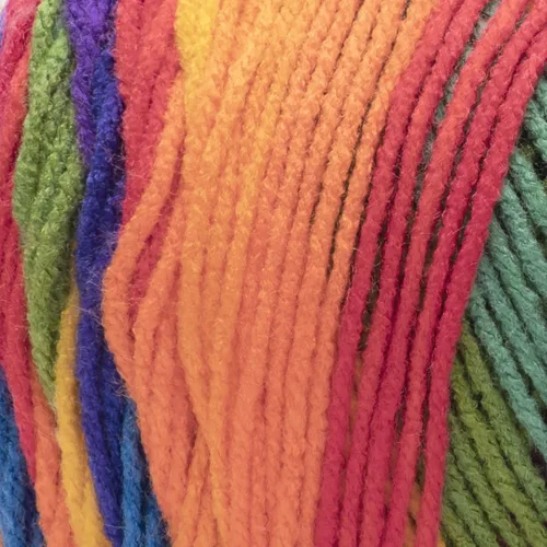 Miniatura 2 de Red Heart Super Saver Jumbo Favorite Stripe Yarn – Paquete de 2 hilos de 14 onzas de 14 onzas – Acrílico – 4 medianos (peinado) – 482 yardas