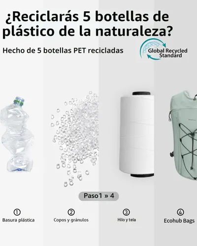 Miniatura 8 de ECOHUB Chaleco de Hidratación para Correr, Mochila Ligera y Transpirable con Bolsa de Agua de 2L Mochila de Día para Senderismo, Trail Running