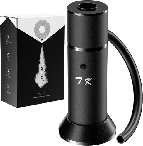 Pistola para Ahumar Portátil, Ahumador de Cóctel para Carne, Bebidas, Queso, con Tapa para Tazas y Virutas de Madera Incluídas, Negro