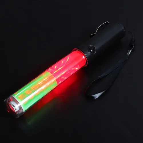 Miniatura 6 de iplusmile Tráfico de 10.23 pulgadas reutilizable resplandor con luces LED rojas y verdes y gancho para colgar para el control de estacionamiento