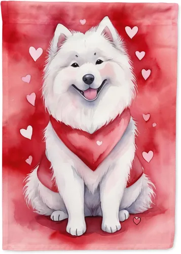 Miniatura 139 de Caroline's Treasures DAC5292CHF - Bandera de Border Collie My Valentine House para porche, grande, con manga para porche, para colgar en la pared