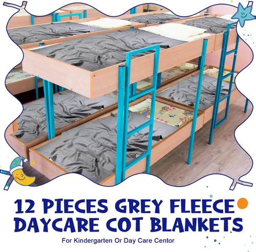 Miniatura 5 de Newwiee 12 mantas de forro polar para cuna, 39 x 59 pulgadas, ligera y acogedora, manta cálida para siesta para niños, niñas, guardería, preescolar