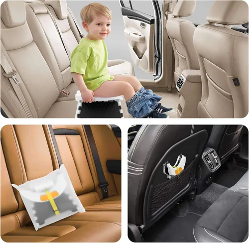Miniatura 3 de Asiento de entrenamiento portátil para niños pequeños, inodoro plegable para niños, inodoro plegable para niños, orinal de viaje para automóvil