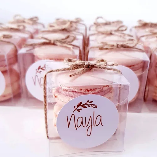 Miniatura 16 de RomanticBaking Paquete de 37 Cajas de Macarons de 4.17" x 2.16" x 1.37" para 2 Brownies Oreo Cubiertos de Chocolate Trufa Golosina Cajas