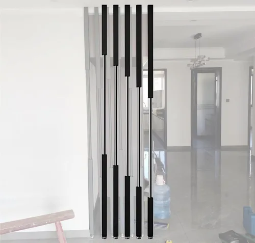 Miniatura 9 de LZMZMQ Divder - Divder de habitación de metal para decoración de columna, pantalla divisora de habitación negra extra alta, rústico y moderno, 1