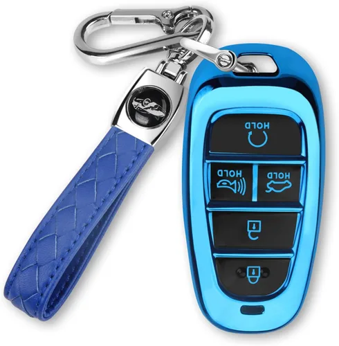 Miniatura 13 de MILD EAST Funda para llavero Hyundai para Hyundai Sonata Santa fe Tucson Smart 5 botones 2024 2023 2022 2021