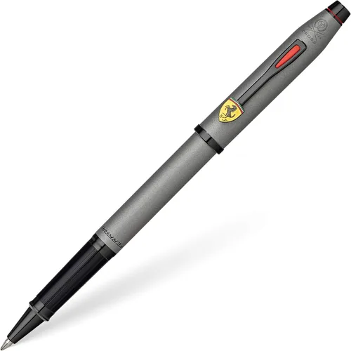 Cross Century II - Bolígrafo de la Scuderia Ferrari, incluye caja de regalo, lacado satinado gris titanio