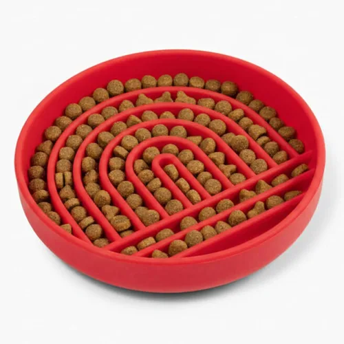 Miniatura 10 de Should We Go? Comedero lento para perros y cachorros, cuenco de silicona para comer lentamente, diseño moderno de alfombrilla para lamer, reduce