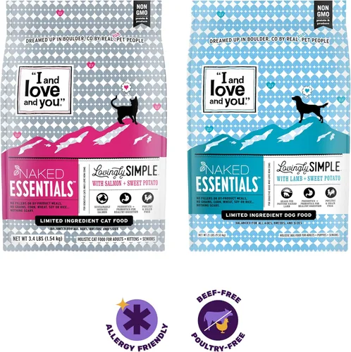 Miniatura 13 de I and love and you Lovingly Simple Alimento Seco para Perros - Cordero + Batata Dulce - Sin Granos, Sin Rellenos, Prebiótico + Probiótico Bolsa