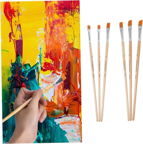 Miniatura 8 de TEHAUX Juego de pinceles de pintura para niños, juego de pinceles de acuarela, productos de oficina, suministros de pintura, pinceles de pintura al