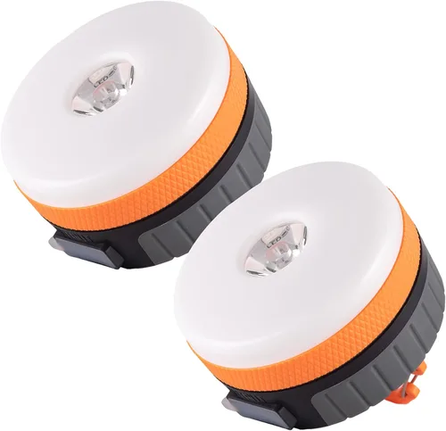 Miniatura 13 de LIT-PaTH - Linterna LED para campamento, luz recargable con base magnética, 4400 mAh, kit de supervivencia para emergencias, huracanes, cortes