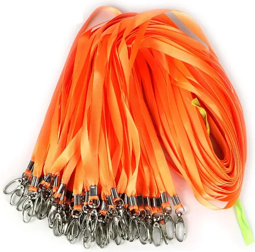 Miniatura 6 de Bird Fiy 50 cordones azules de nailon a granel para insignias de identificación, cordones de insignia, ganchos giratorios, clips ideales